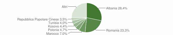 Grafico cittadinanza stranieri - Ortona 2012