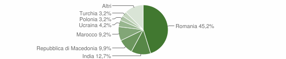 Grafico cittadinanza stranieri - Tornimparte 2012