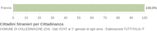 Grafico cittadinanza stranieri - Colledimacine 2007