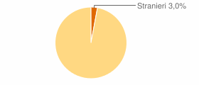 Percentuale cittadini stranieri Comune di Bisenti (TE)
