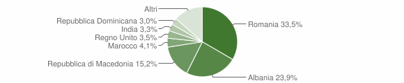 Grafico cittadinanza stranieri - Casoli 2013