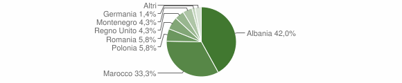 Grafico cittadinanza stranieri - Rapino 2011