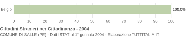 Grafico cittadinanza stranieri - Salle 2004