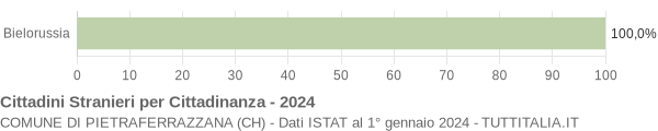 Grafico cittadinanza stranieri - Pietraferrazzana 2024