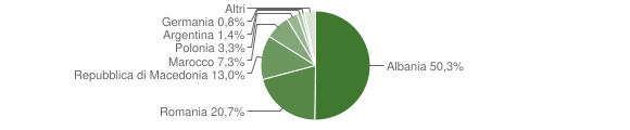 Grafico cittadinanza stranieri - Orsogna 2010