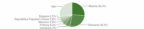 Grafico cittadinanza stranieri - Chieti 2013