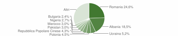 Grafico cittadinanza stranieri - Chieti 2020