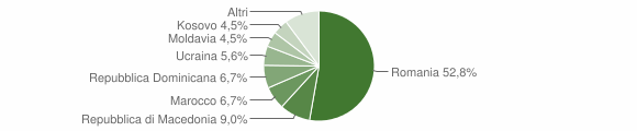Grafico cittadinanza stranieri - Aielli 2009