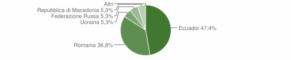 Grafico cittadinanza stranieri - Alfedena 2008