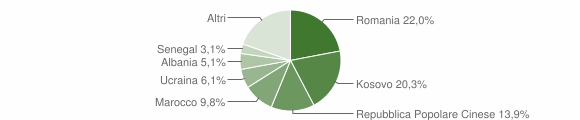 Grafico cittadinanza stranieri - Cappelle sul Tavo 2015