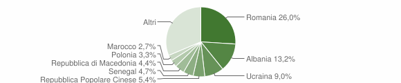 Grafico cittadinanza stranieri - 2010