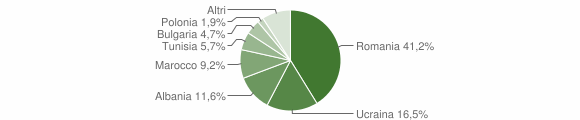 Grafico cittadinanza stranieri - Melfi 2011