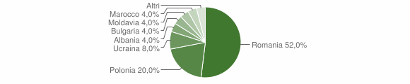 Grafico cittadinanza stranieri - Valsinni 2008