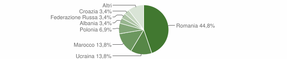 Grafico cittadinanza stranieri - Viggianello 2011