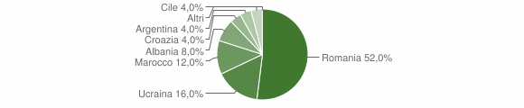 Grafico cittadinanza stranieri - Viggianello 2013