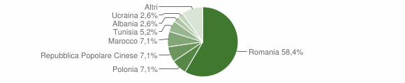 Grafico cittadinanza stranieri - Senise 2011