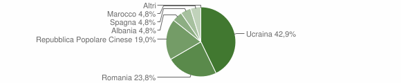 Grafico cittadinanza stranieri - Rotonda 2008