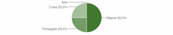 Grafico cittadinanza stranieri - Abriola 2007