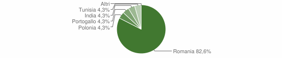 Grafico cittadinanza stranieri - Abriola 2013