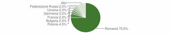 Grafico cittadinanza stranieri - Pietrapaola 2021