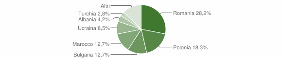 Grafico cittadinanza stranieri - Settingiano 2012