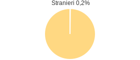 Percentuale cittadini stranieri Comune di Petrizzi (CZ)