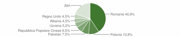 Grafico cittadinanza stranieri - Scalea 2010
