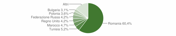 Grafico cittadinanza stranieri - San Lucido 2009