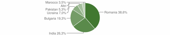 Grafico cittadinanza stranieri - Benestare 2012