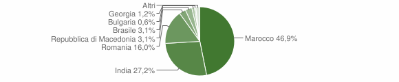 Grafico cittadinanza stranieri - Roghudi 2015
