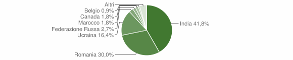 Grafico cittadinanza stranieri - Ardore 2009