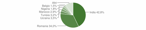 Grafico cittadinanza stranieri - Condofuri 2015