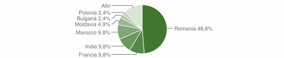 Grafico cittadinanza stranieri - Grotteria 2012