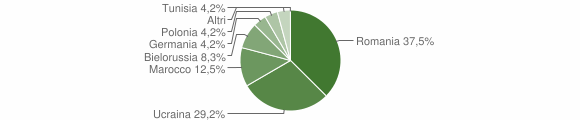 Grafico cittadinanza stranieri - Bivongi 2014
