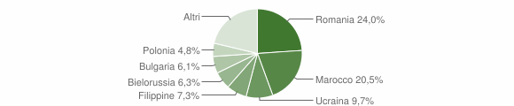 Grafico cittadinanza stranieri - Catanzaro 2015