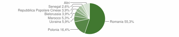 Grafico cittadinanza stranieri - Spezzano della Sila 2013