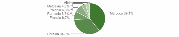 Grafico cittadinanza stranieri - Maropati 2006