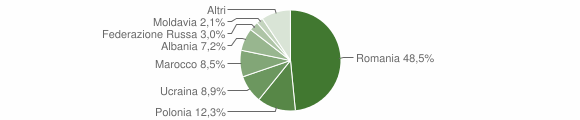 Grafico cittadinanza stranieri - Casali del Manco 2010