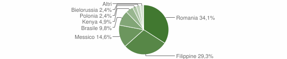 Grafico cittadinanza stranieri - Anoia 2008