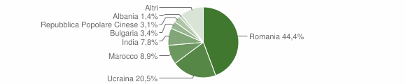 Grafico cittadinanza stranieri - Piedimonte Matese 2014