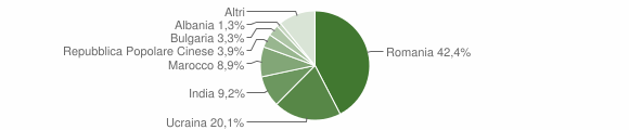 Grafico cittadinanza stranieri - Piedimonte Matese 2015