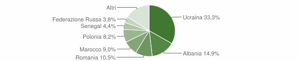 Grafico cittadinanza stranieri - Casagiove 2012
