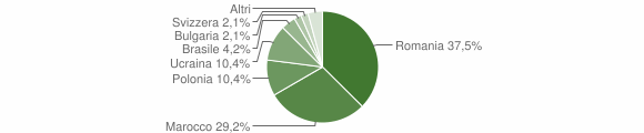 Grafico cittadinanza stranieri - Bonito 2011