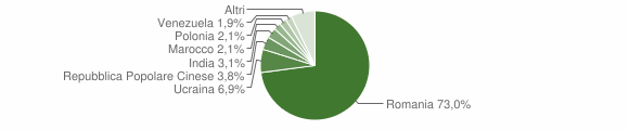 Grafico cittadinanza stranieri - Sala Consilina 2015