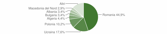 Grafico cittadinanza stranieri - Roccarainola 2020