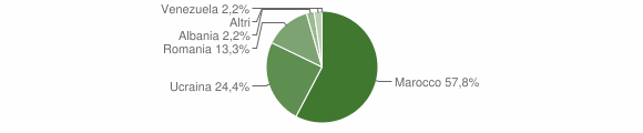 Grafico cittadinanza stranieri - Paolisi 2006