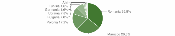 Grafico cittadinanza stranieri - Ceraso 2011