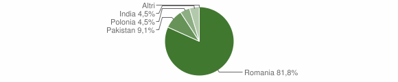 Grafico cittadinanza stranieri - Zungoli 2011
