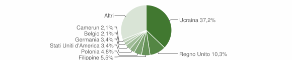 Grafico cittadinanza stranieri - Piano di Sorrento 2005