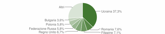 Grafico cittadinanza stranieri - Piano di Sorrento 2013